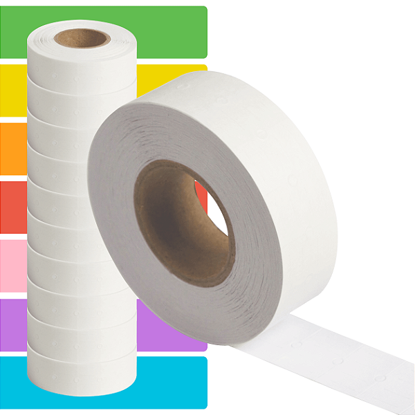 Etiqueta refil Etiquetadora Torres Biônica (18x12mm) - 10 rolos com 1000