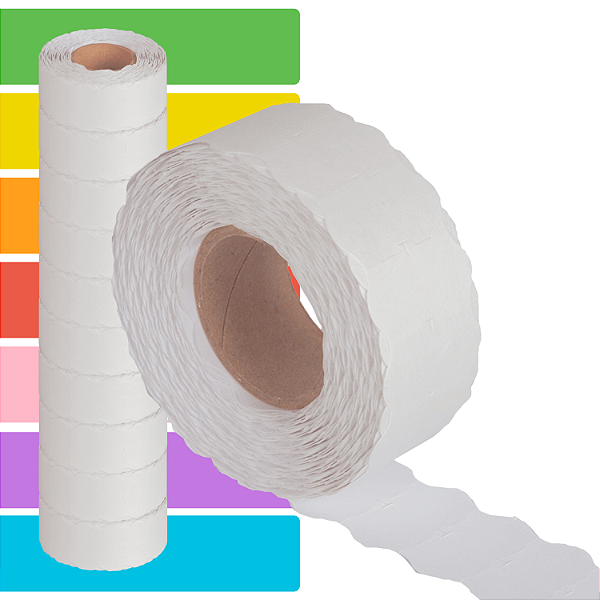 Etiqueta refil Etiquetadora Fixxar MX-4400 (22x12mm ondulada) - 10 rolos com 1000