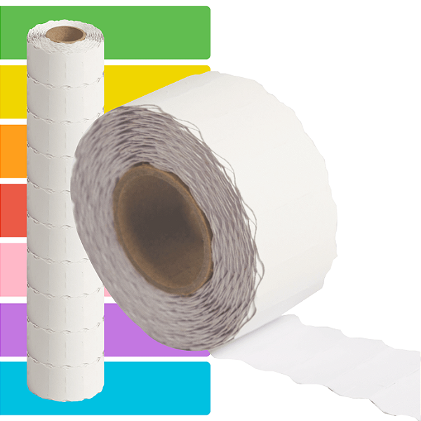 Etiqueta refil Etiquetadora Westman W-08 (26x12mm ondulada) - 10 rolos com 1000