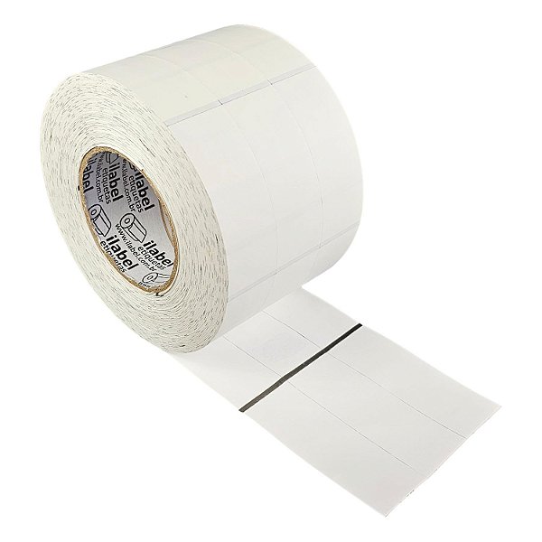 Etiqueta de composição têxtil lavável 33x90mm 3,3x9cm (3 col) Nylon resinado p/ Zebra Argox Elgin Rolo c/ 3996 (120m)