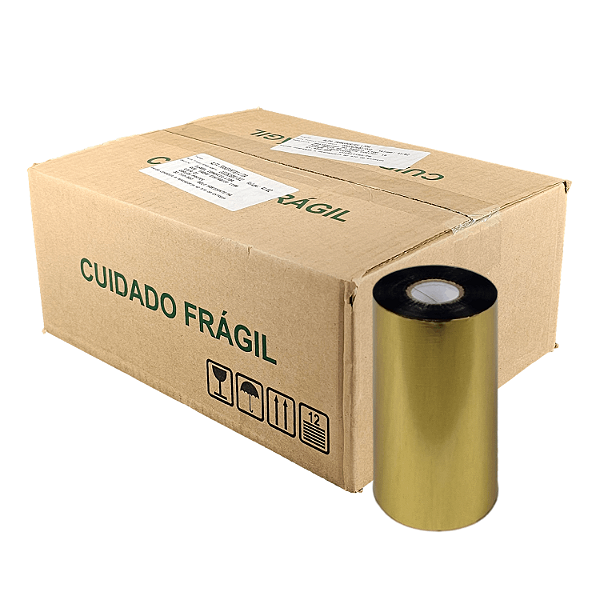 Ribbon 110x300 Misto Mastercorp K115 Externo 1 pol para impressora térmica industrial - Caixa com 12 unidades