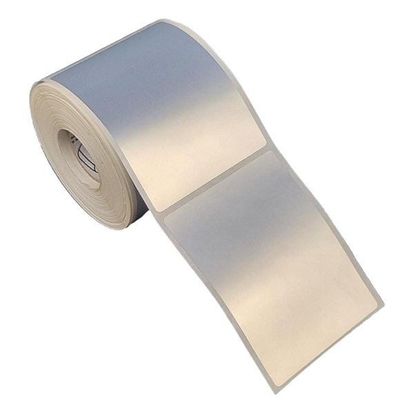 Etiqueta adesiva 60x80mm 6x8cm VOID prata fosco p/ Zebra Argox Elgin - Rolo c/ 361 (30m)