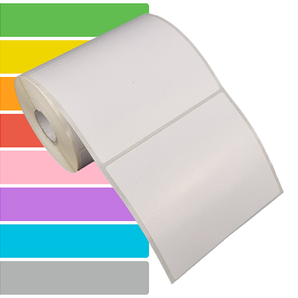 Etiqueta adesiva 102x85mm 10,2x8,5cm Couche REMOVÍVEL p/ Zebra Argox Elgin - Rolo c/ 341 (30m)