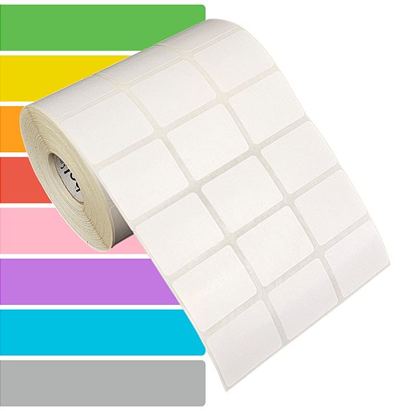 Etiqueta adesiva 33x25mm 3,3x2,5cm (3 colunas) Couche REMOVÍVEL p/ Zebra Argox Elgin - Rolo c/ 3213 (30m)