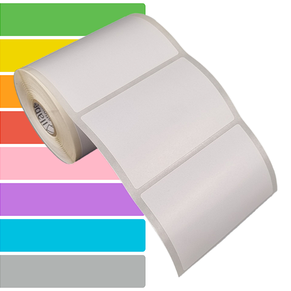 Etiqueta adesiva 90x60mm 9x6cm Couche REMOVÍVEL p/ Zebra Argox Elgin - Rolo c/ 476 (30m)