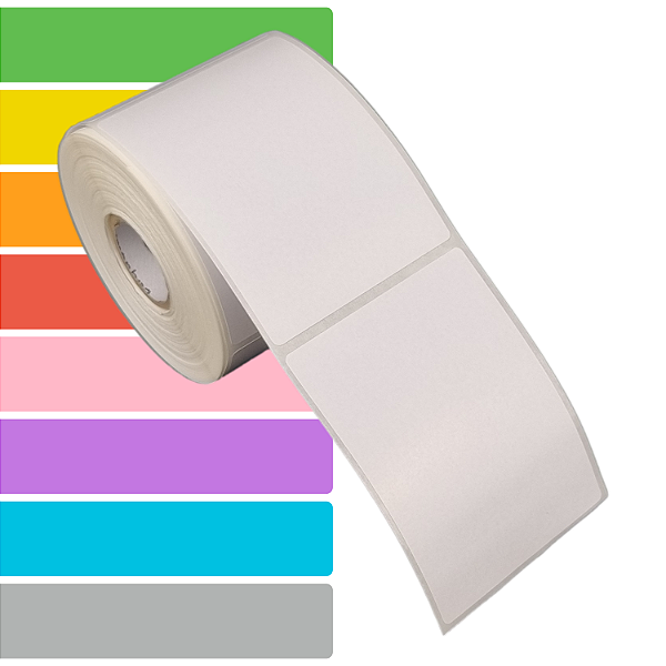 Etiqueta adesiva 60x80mm 6x8cm Tyvek® p/ Zebra Argox Elgin - Rolo c/ 361 (30m)
