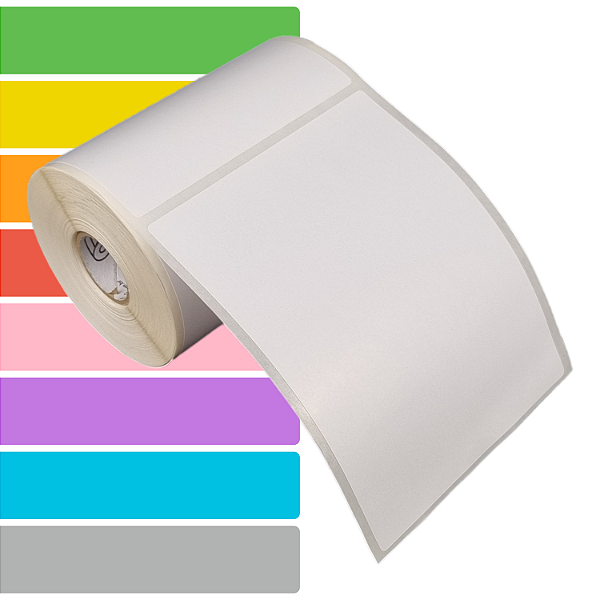 Etiqueta adesiva 100x130mm 10x13cm Couche p/ Zebra Argox Elgin - Rolo c/ 226 (30m)