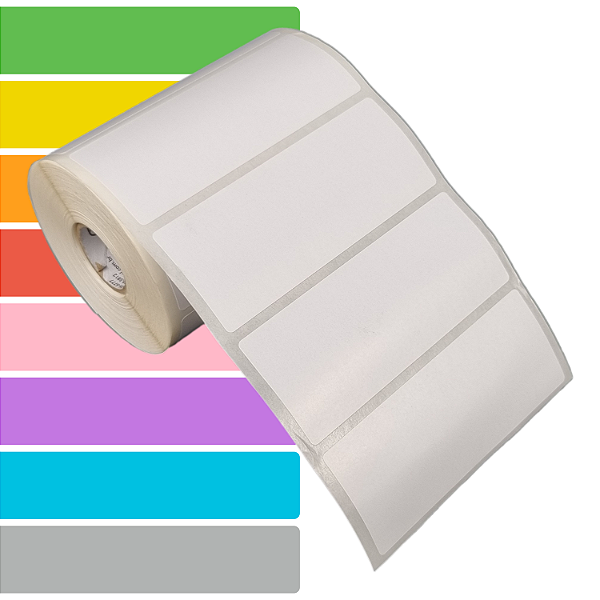 Etiqueta adesiva 100x40mm 10x4cm BOPP p/ Zebra Argox Elgin - Rolo c/ 698 (30m)