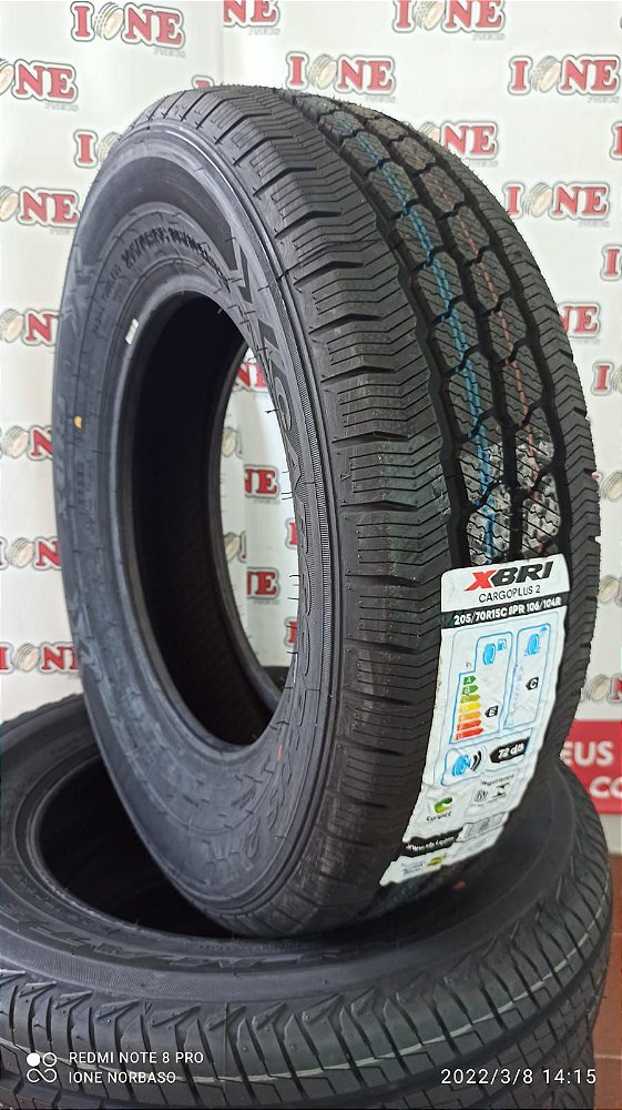 PNEU 205/70R15C XBRI CARGO PLUS2 106/104R 8 Lonas