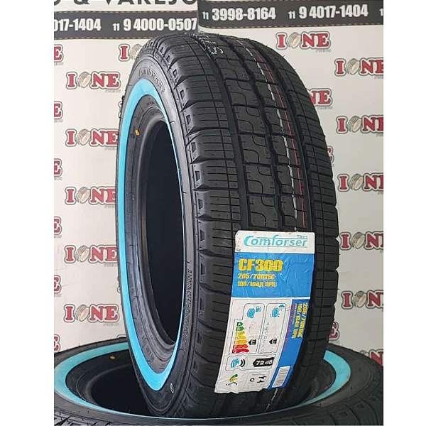 PNEU 205/70R15C COMFORSER CF300 106/104R 8 LONAS Faixa Branca