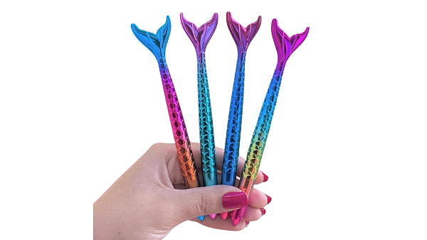 Caneta Sereia Metalizada