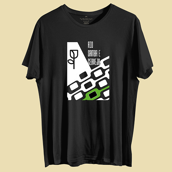 CAMISETA RIO SAMBA E CERVEJA.