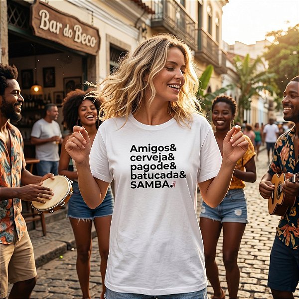 Camiseta Amigos e cerveja