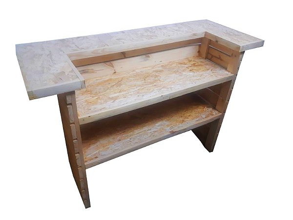 Balcão Madeira Pallet 150x59x102