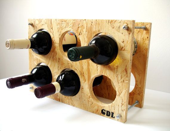 Projeto Para CNC Suporte Garrafas De Vinho 44x36 cm