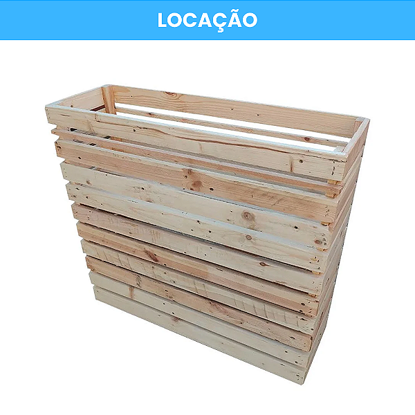 Locação Floreira Cachepô Madeira de Pallet 100x33x90 cm
