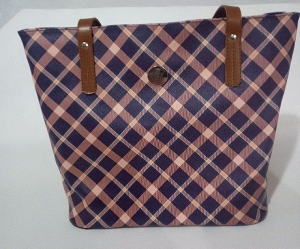 coach checkered bolsa