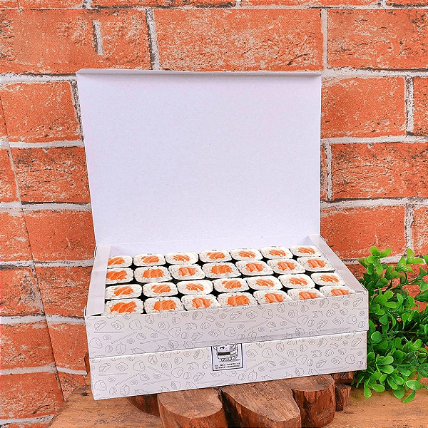 Caixa Sushi Grande (18x22x4cm) Linha White - 100 unid.