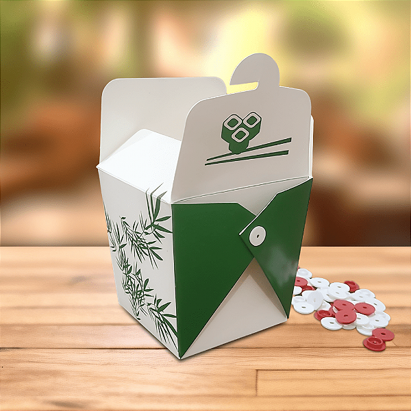 Box Yakisoba Antivazamento Médio (500ml) Linha Verde - 100 unid.