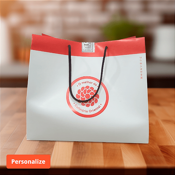 (1000 )Unid Sacola Delivery (25x19x22cm) - Personalizada