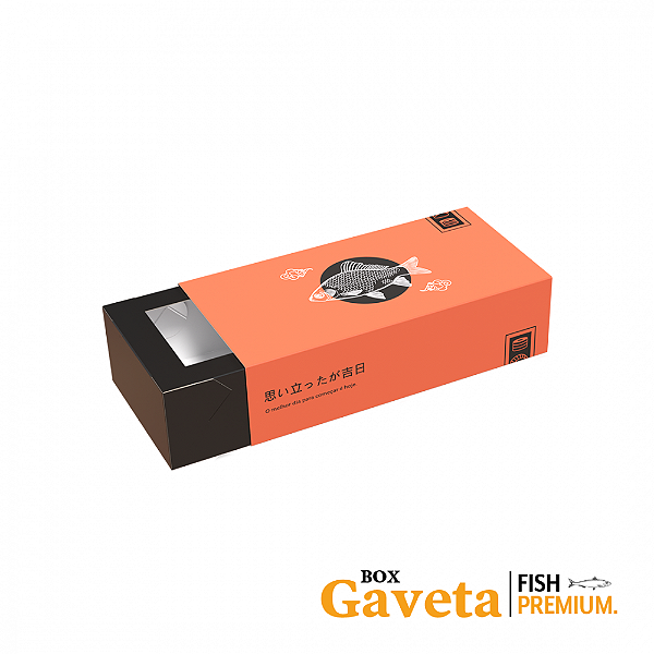 Box Gaveta Premium Pequena (20x10x5cm) Fish - 100 unid.