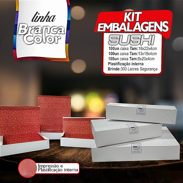 Kit Oriental Color Linha Branca 1 - 300 unid. + Brinde