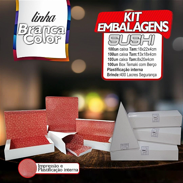 Kit Oriental Color Linha Branca 2 - 400 unid. + Brinde