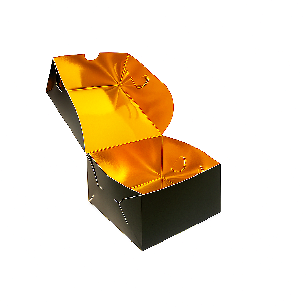 Caixa Sushi EP (8x8x5cm) Black Ouro - 100 unid.