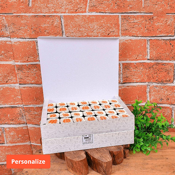 Caixa Sushi Média (13x18x4cm) - Personalizada