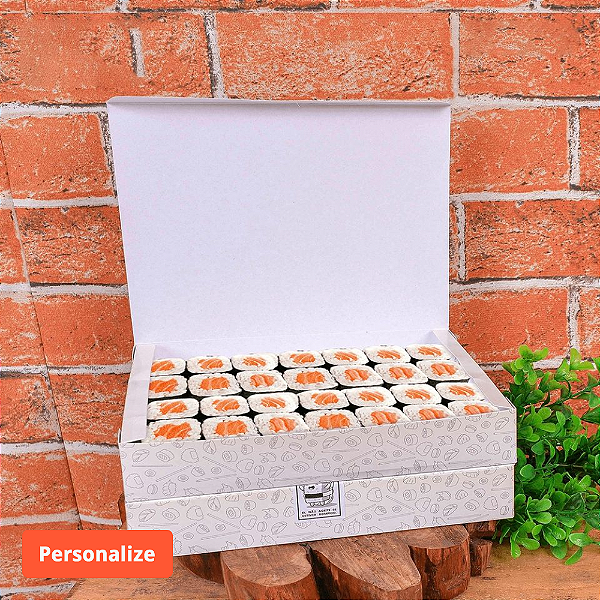 Caixa Sushi Grande (18x22x4cm) - Personalizada