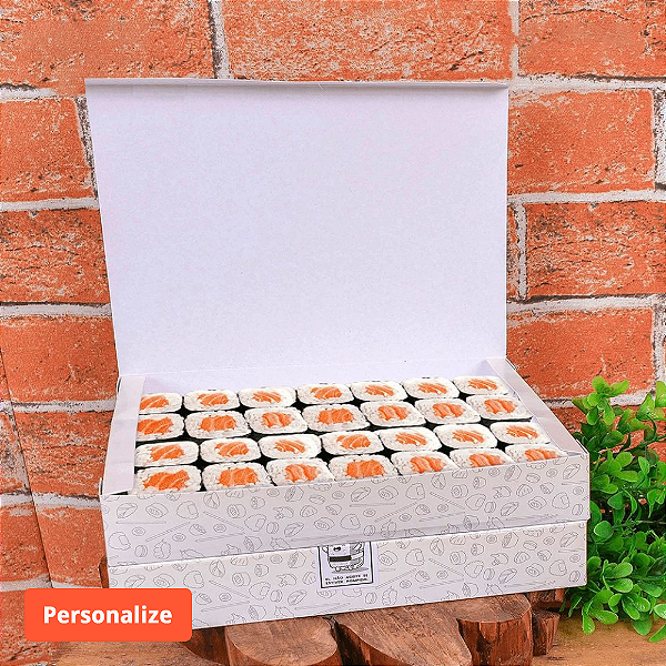 Caixa Sushi Extra Grande (20x28x4cm) - Personalizada