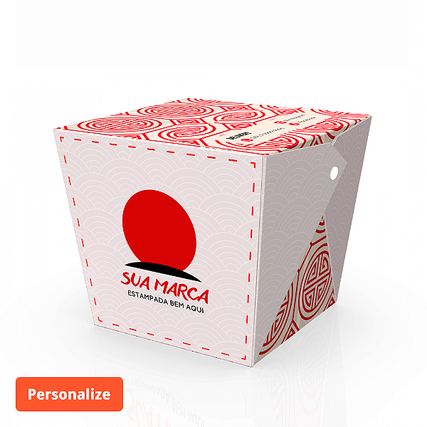 Box Yakisoba Antivazamento Grande (800ml) - Personalizada