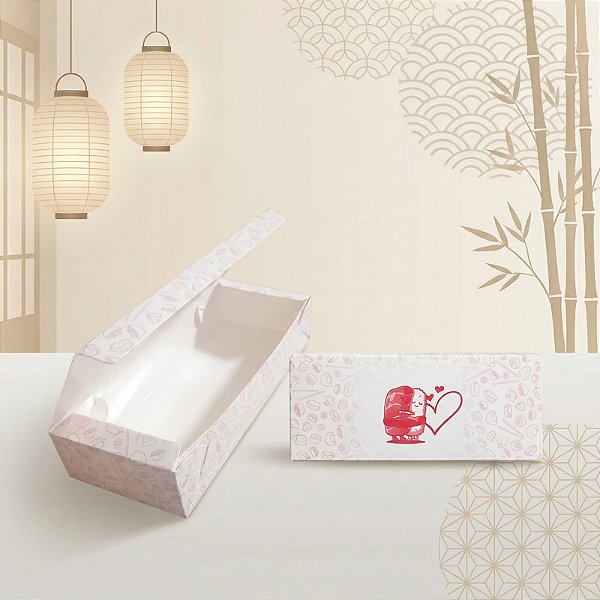 Embalagens Coleção Namorados Tam P 8X20X4cm /Pcte com 100uni