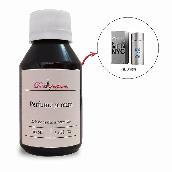 DNA61- Perfume importado masculino tipo 212 Men - Refil 100ml