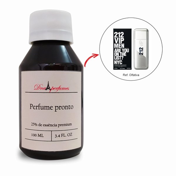DNA15-Perfume importado tipo -212 vip Men-Refil 100ml