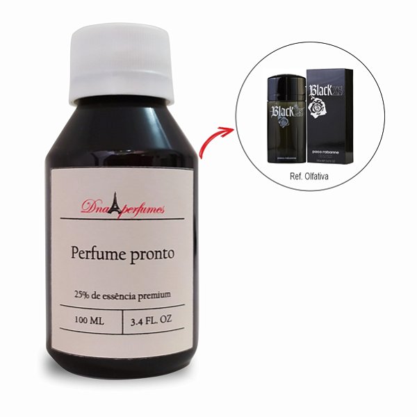 DNA136-Perfume importado tipo -Black XS Men-Refil 100ml