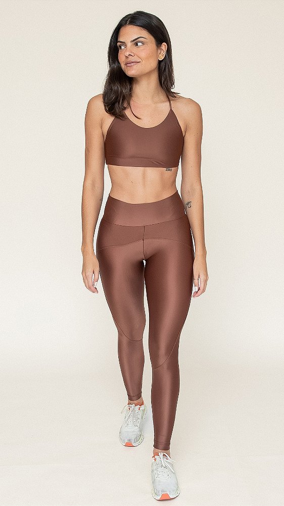 Top Transpasse Cappuccino Matte