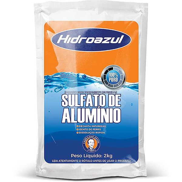 Sulfato de Alumínio Decantador Hidroazul 2KG