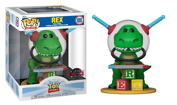 [#Vempraloja] - Funko Pop - Rex Exclusivo - Disney Toy Story (1091)