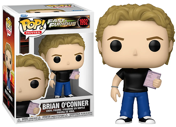 Funko Pop - Brian O'Conner - Filme Velozes e Furiosos (1992)