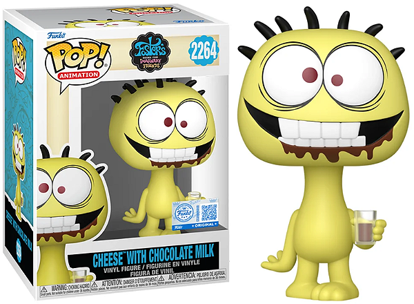 Funko Pop - Cheese With Chocolate Milk Exclusivo - Cartoon Network A Mansão Foster Para Amigos Imaginários (2264)