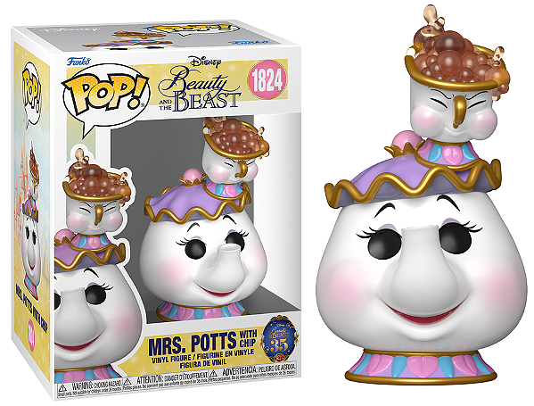 [#Pré-venda] - Funko Pop - Mrs. Potts with Chip - Disney A Bela e a Fera (1824)