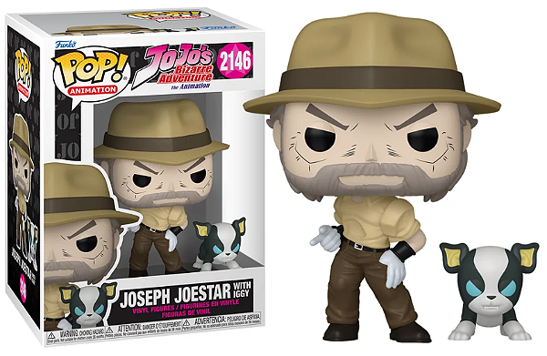 [#Pré-venda] - Funko Pop - Joseph Joestar With Iggy - Jojos Bizarre Adventure (2146)