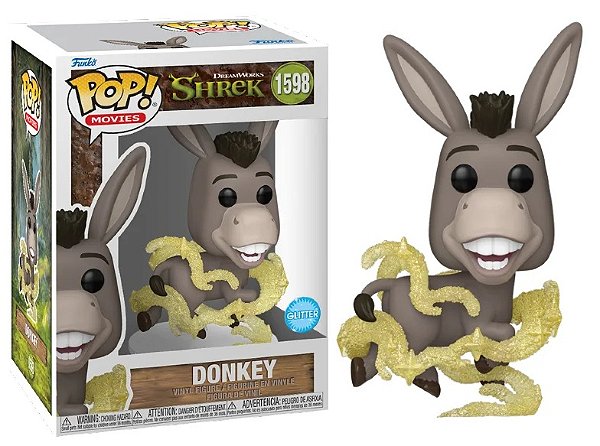 [#Pré-venda] - Funko Pop - Burro Donkey Exclusivo Glitter - Shrek (1598)