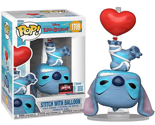 [#Pré-venda] - Funko Pop - Stitch With Balloon Exclusivo - Disney Lilo & Stitch (1709)