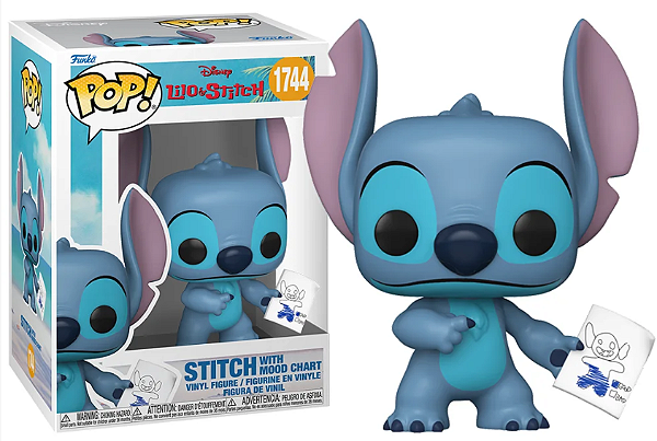 [#Pré-venda] - Funko Pop - Stitch With Mood Chart - Disney Lilo & Stitch (1744)