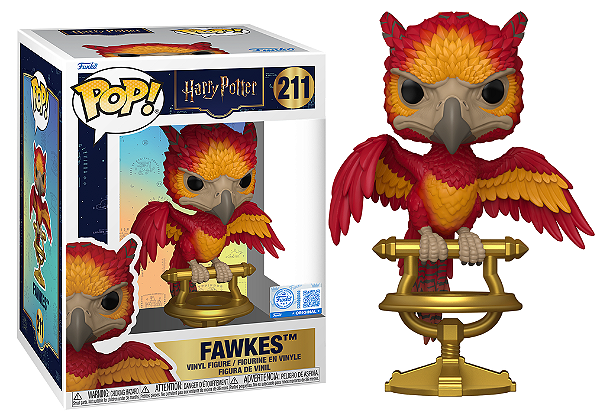 [#Pré-venda] - Funko Pop - Premium Fawkes Exclusivo - Harry Potter (211)