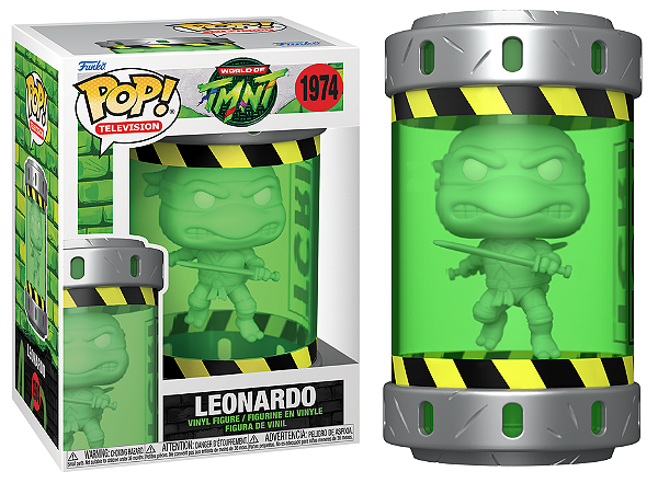 [#Pré-venda] - Funko Pop - Leonardo (Ooze Canister) - As Tartarugas Ninja (166)