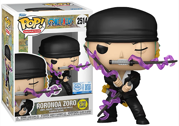 [#Vempraloja] - Funko Pop - Zoro Exclusivo Glow - One Piece (2514)