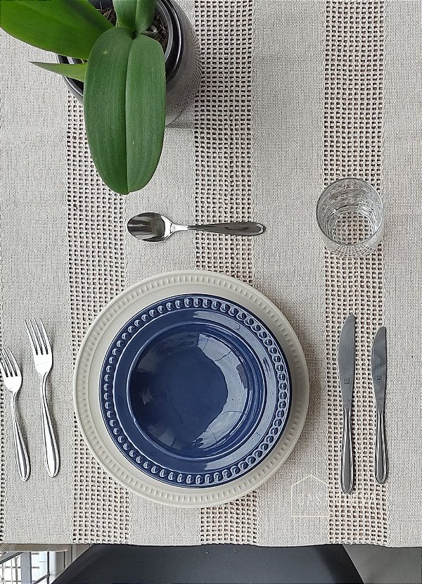 Toalha de Mesa Algodão Cru Elegance Quadrada 150 x 150